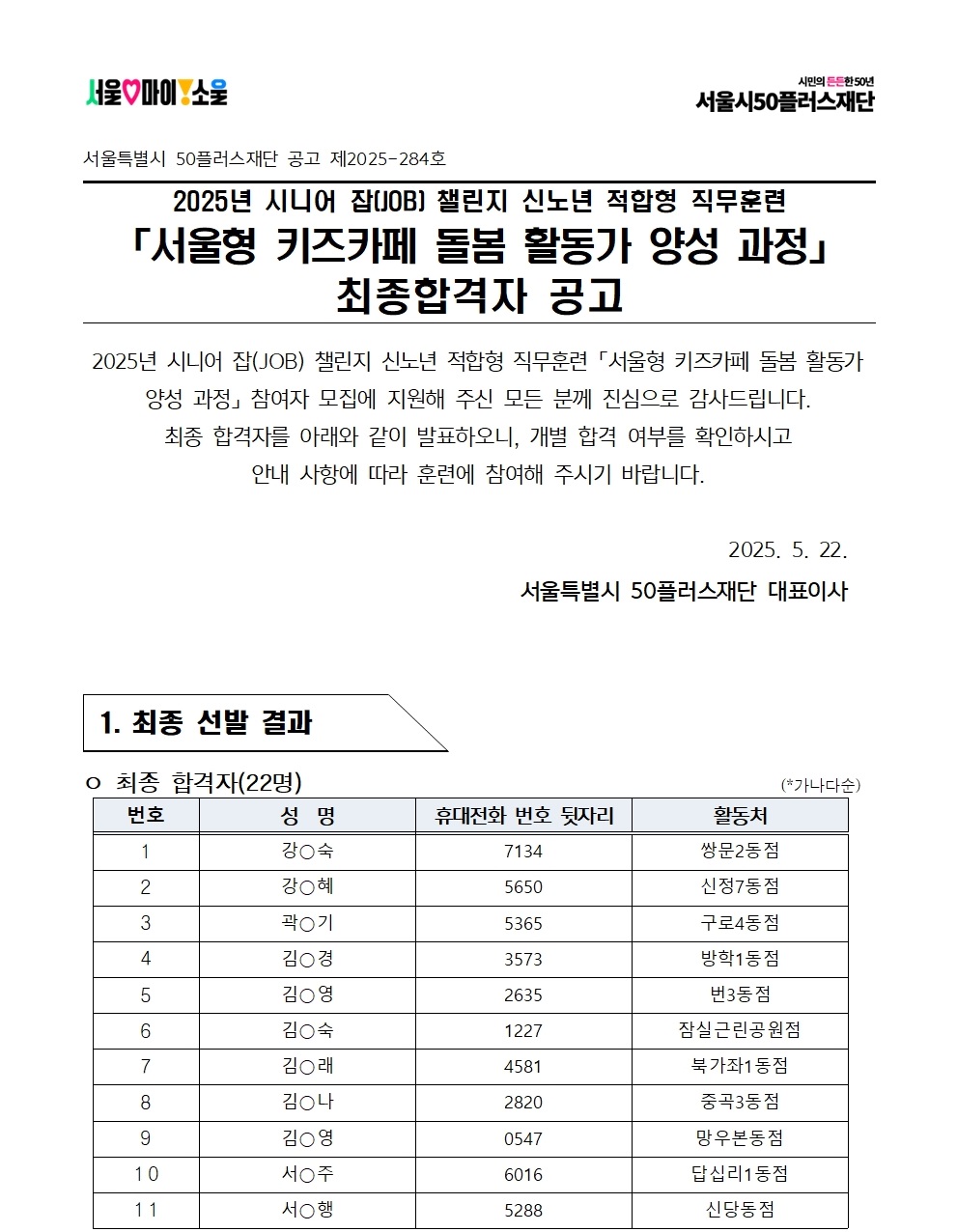 2.+2025년+서울+시니어+잡+챌린지+신노년+적합형+직무훈련_서울형+키즈카페+돌봄+활동가+양성+과정_최종합격자+결과+공고001.jpg